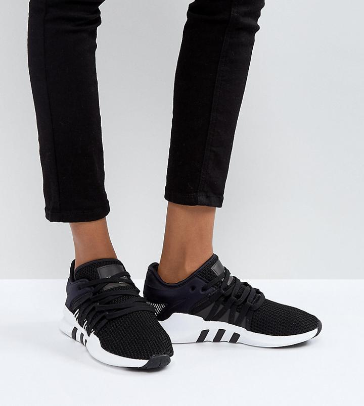 Adidas Originals Eqt Racing Adv Sneakers In Black And White - Black