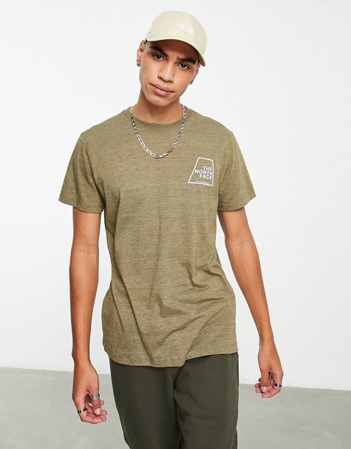 The North Face Tri-blend T-shirt In Gray-green