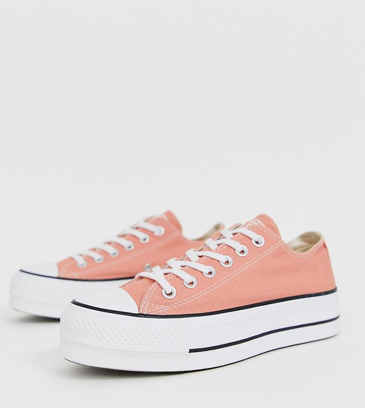 Converse Chuck Taylor Ox Platform Peach Sneakers