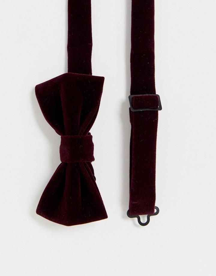 Devils Advocate Red Velvet Bow Tie