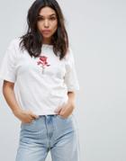 Twiin One And Only Embroidered Short Sleeve T-shirt - White