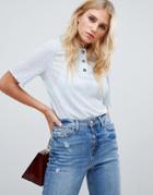 The East Order Fernanda Button Up Top - Blue