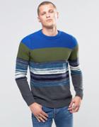 Diesel K-baccanalis Stripe Sweater - Blue