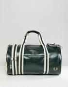 Fred Perry Classic Barrel Bag In Green - Green