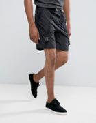 Asos Slim Shorts With Strap Details In Black - Black