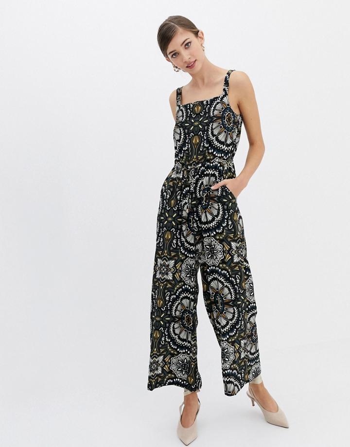 Closet Multi Floral Wide Leg Jumpsuit
