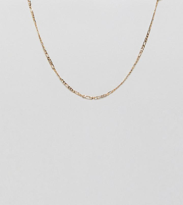 Designb London Gold Figaro Chain Necklace - Gold