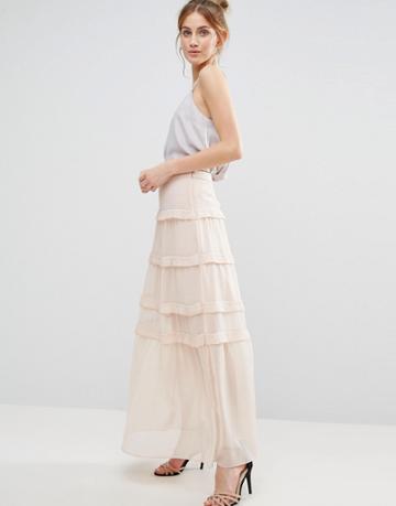 The English Factory Maxi Skirt - Cream