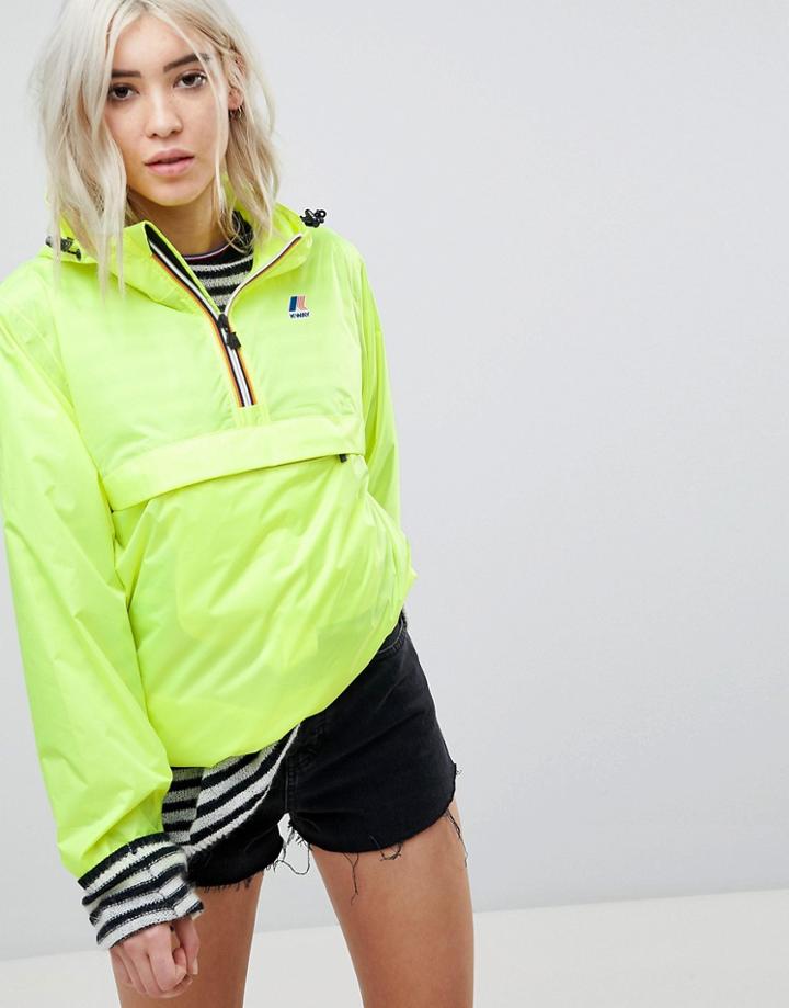 K-way Leon Pullover Waterproof Jacket - Yellow
