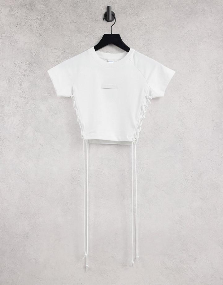 Russell Athletic Tie Side Logo T-shirt In White