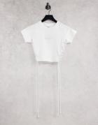 Russell Athletic Tie Side Logo T-shirt In White