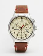 Timex Expedition Scout Chronograph Watch In Brown Tw4b04300 - Brown