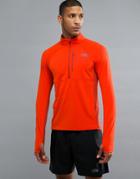 The North Face Mountain Athletics Impulse 1/4 Zip Top In Orange - Orange