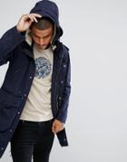 Pretty Green Grosvenor Parka Jacket In Navy - Navy