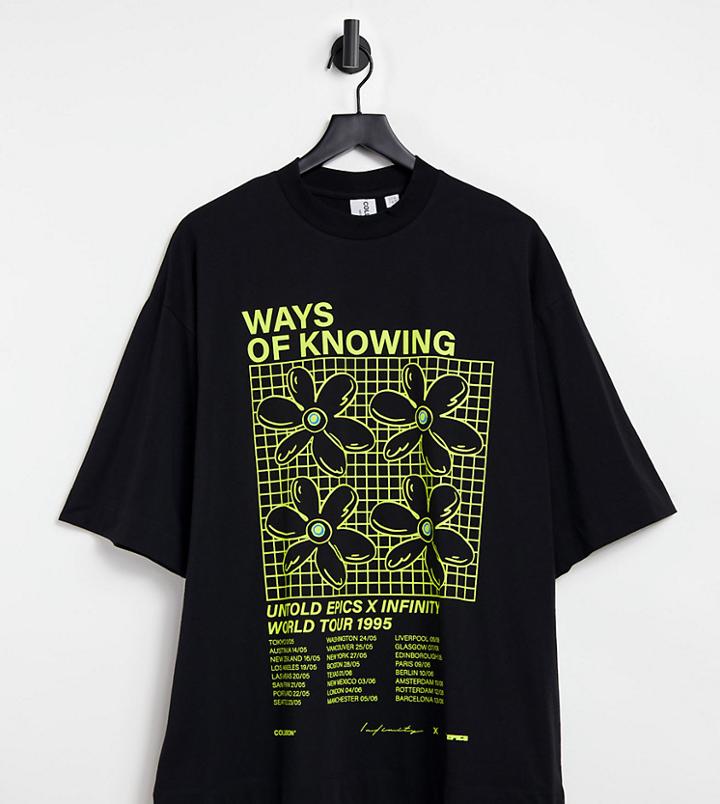 Collusion Ways Of Knowing Oversized T-shirt In Black