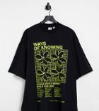 Collusion Ways Of Knowing Oversized T-shirt In Black