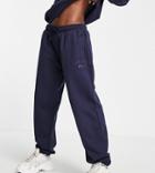 Fila Oversized Sweatpants With Tonal Branding In Navy