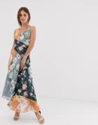 We Are Kindred Janie Patched Maxi Dress-multi