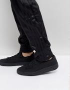 Asos Sneakers In Black Neoprene With Zips - Black