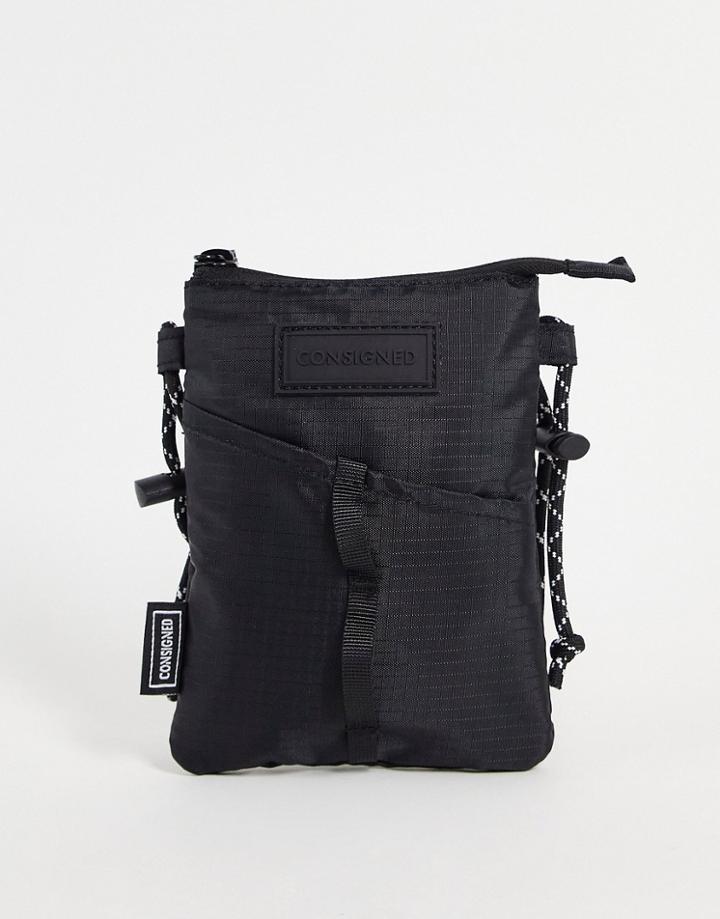 Consigned Mini Crossbody Bag In Black