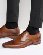 Jeffery West Escobar Leather Derby Brogues - Tan