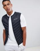 Nicce Puffer Vest In Black - Black
