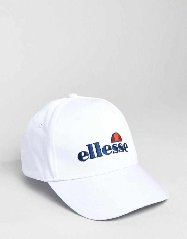 Ellesse Baseball Cap With Embroidered Logo - White