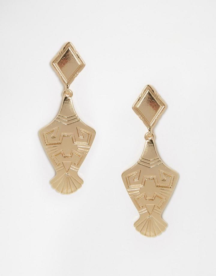 Asos Western Statement Chandelier Earrings - Mixed Metal