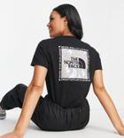 The North Face Topographic Relaxed T-shirt In Black Exclusive At Asos
