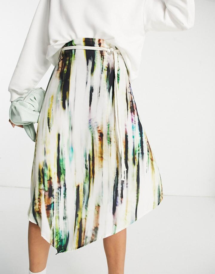 Native Youth Tie Dye Wrap Skirt-multi