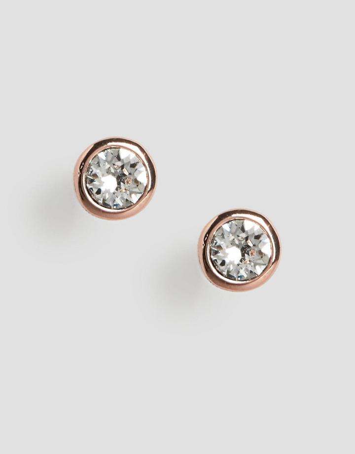 Ted Baker Crystal Stud Earrings (+) - Gold