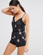 Oh My Love Cami Playsuit - Floating Floral