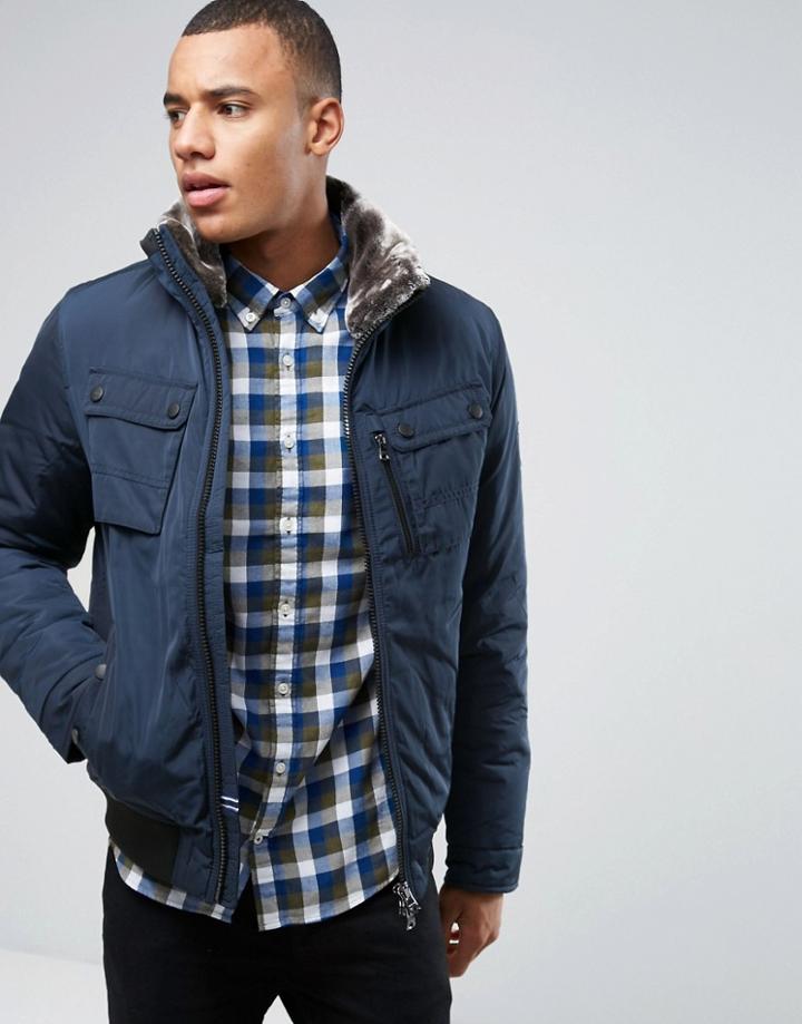 Tommy Hilfiger Bob Zip Through Jacket - Navy