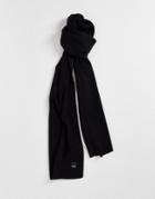 Bench Knitted Scarf In Black