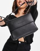 Claudia Canova Foldover Cross Body Bag In Black