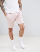 Pull & Bear Jersey Shorts In Pink - Pink