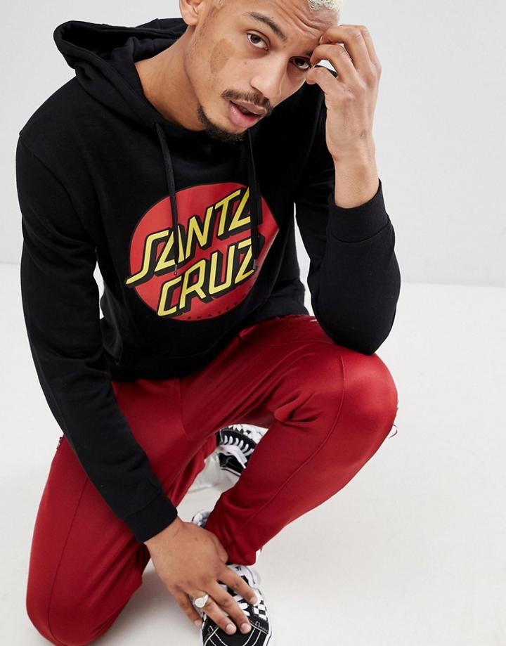 Santa Cruz Classic Dot Hoodie In Black - Black