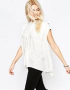 Rvca Sleeveless Shirt - Vintage White