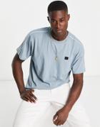 Soul Star T-shirt With Piping In Pale Blue - Part Of A Set
