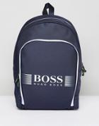 Boss Athleisure Pixel Backpack In Navy - Navy
