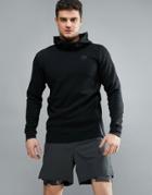 Jack & Jones Tech Hoodie With Raised Neck Detail - Black
