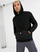 Bershka Hoodie With Nylon Details In Black