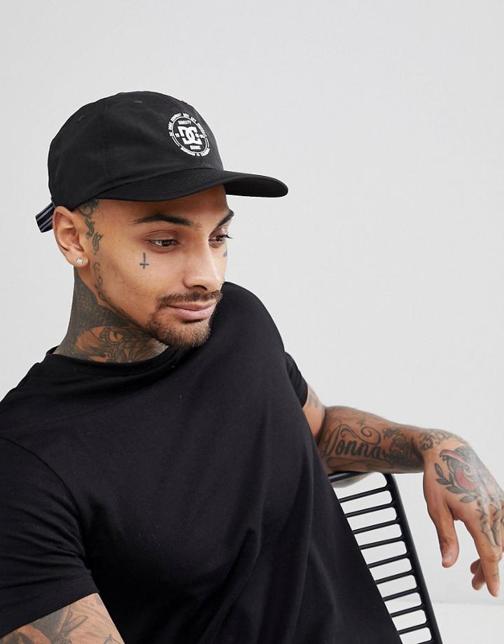 Dc Shoes Couch 6 Panel Snapback In Black - Black