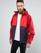 The North Face Sequence Jacket Hooded 3 Color In Navy/red - Red