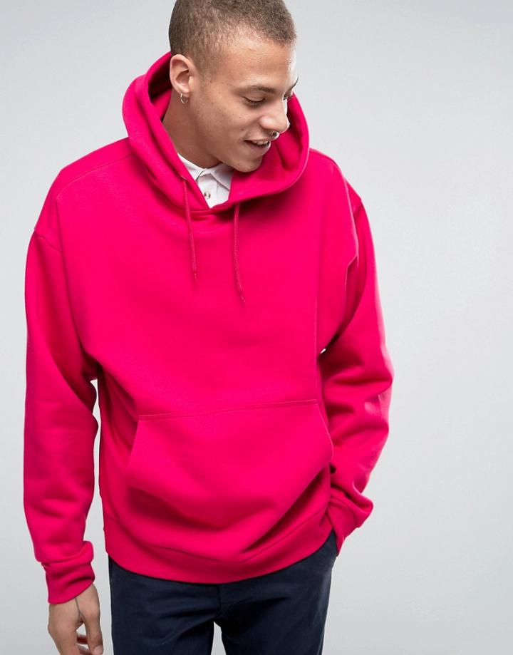 Weekday Big Hawk Hoodie - Pink