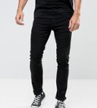 Nudie Jeans Co Tight Long John Skinny Fit Jeans In Black - Black