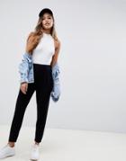 Asos Design Ultimate Jersey Peg Pants - Black