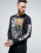 Pull & Bear T-shirt With Megadeth Print In Black - Black