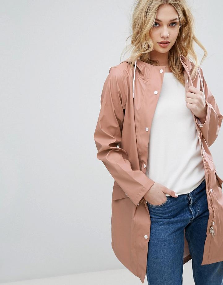 Vero Moda Coated Lightweight Parka - Brown