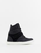 Asos Design Detour Wedge Sneakers - Black